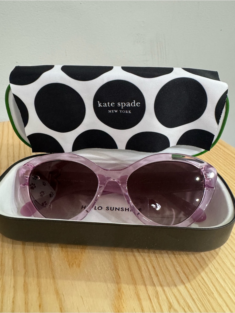 NEW Kate Spade Cat Eye Translucent Lilac Sunglasses
